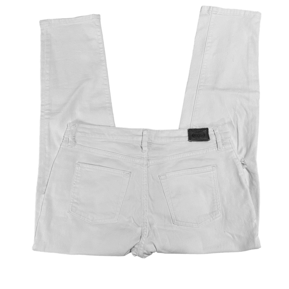 Fossil Women’s White Slim Boyfriend Jeans Size 30